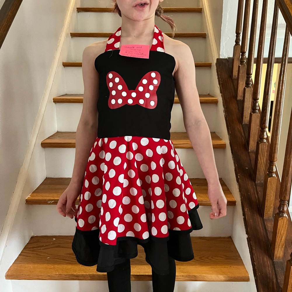 Maude and Charley Polka Dot Minnie Mouse dress for girls